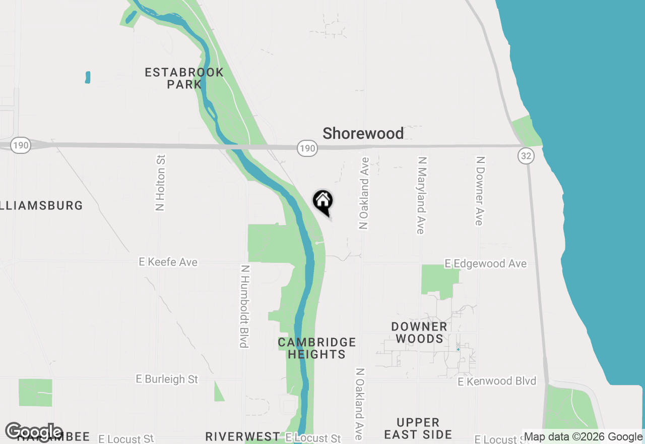 Map of 3619 N Morris Blvd #3621, Shorewood, WI 53211