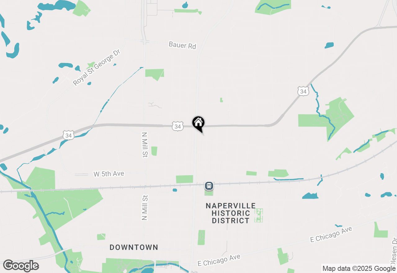 Map of 816 N Washington Street, Naperville, IL 60563