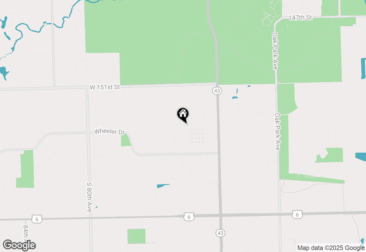 Map of 15349 Catalina Drive, Orland Park, IL 60462