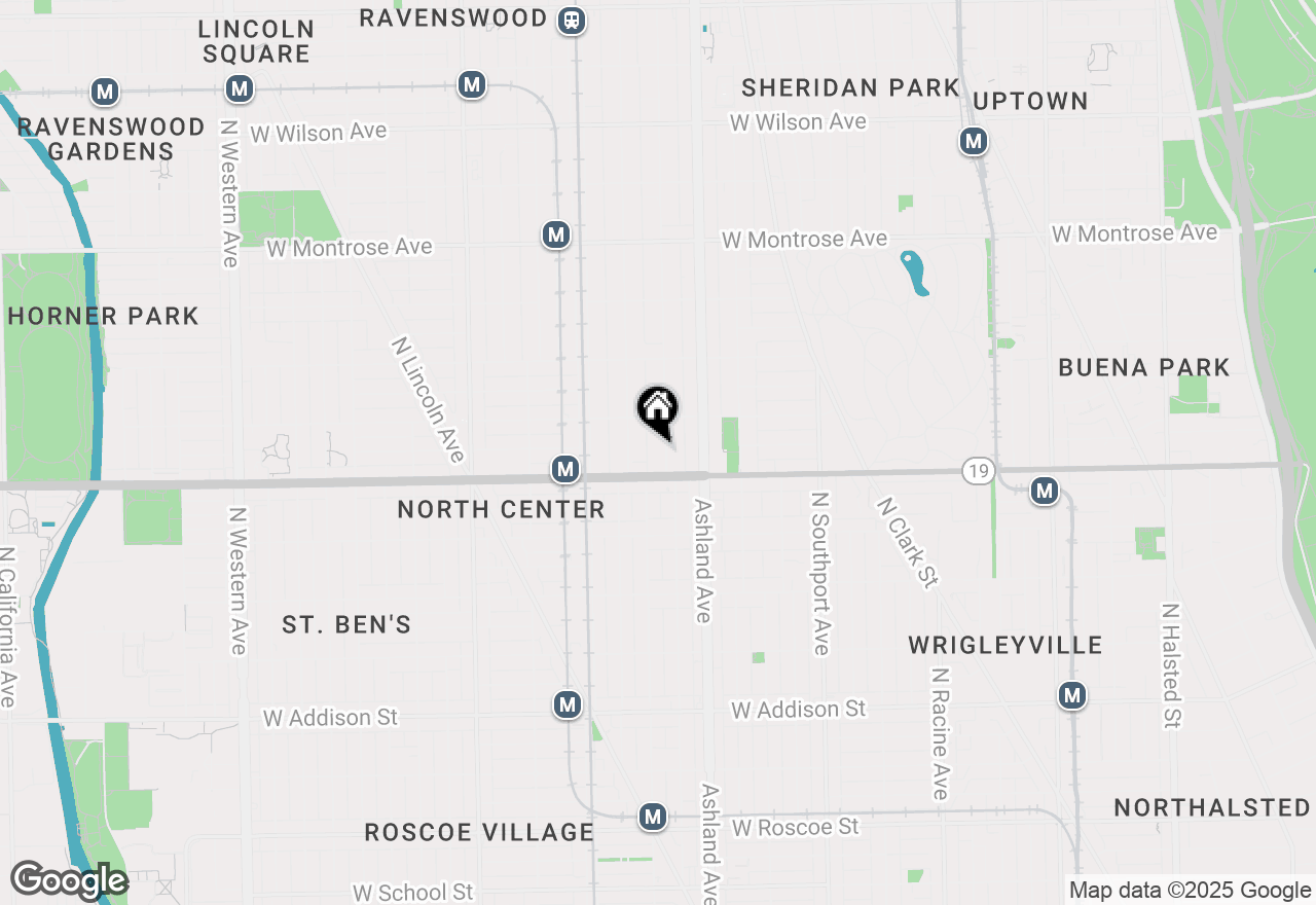 Map of 4022 N Paulina Street #1, Chicago, IL 60613