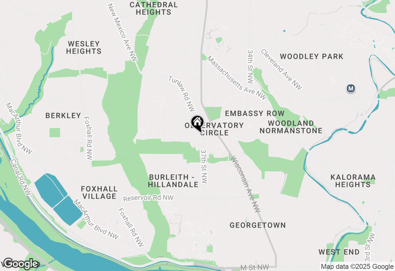 Map of 2205 Observatory Place Nw, Washington, DC 20007