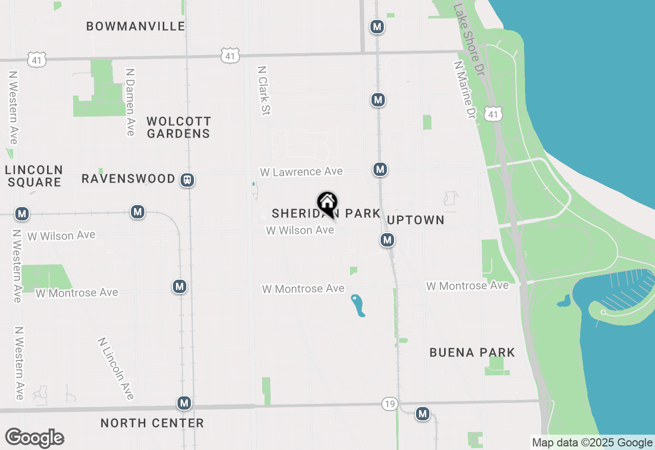 Map of 4606 N Malden Street #3S, Chicago, IL 60640