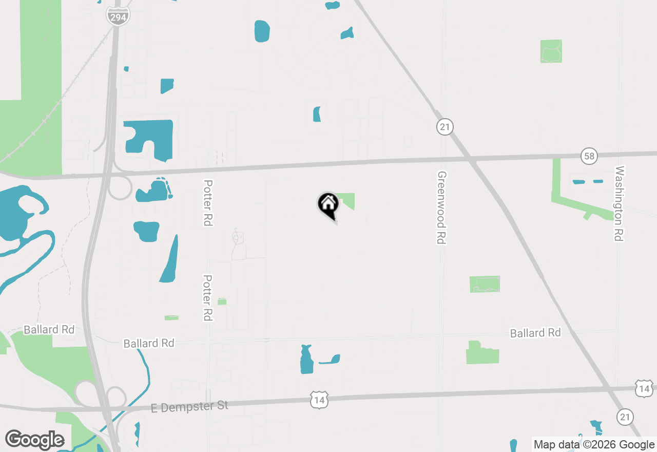 Map of 9389 Hamlin Avenue, Des Plaines, IL 60016