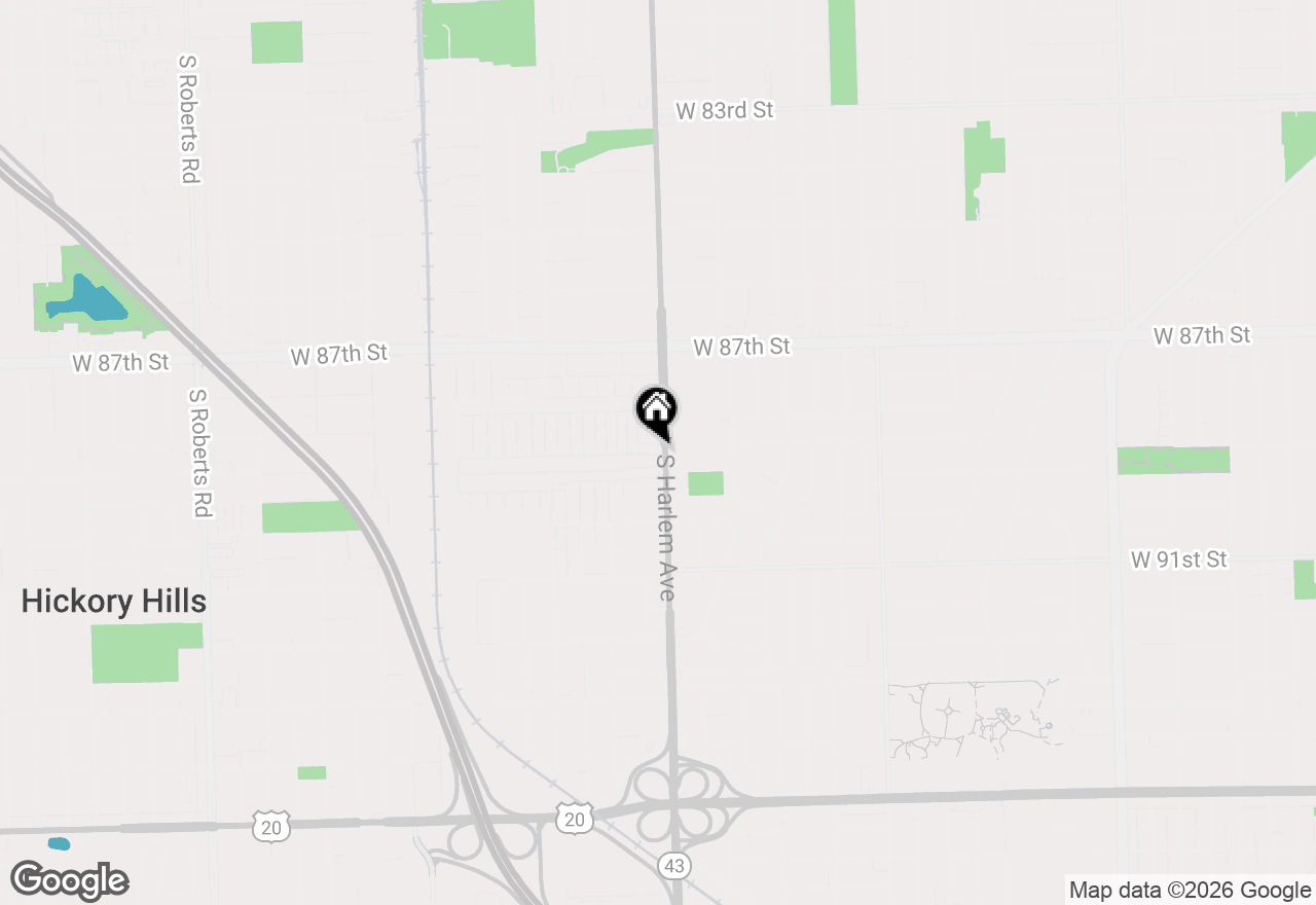 Map of 8800 Harlem Avenue #724, Bridgeview, IL 60455