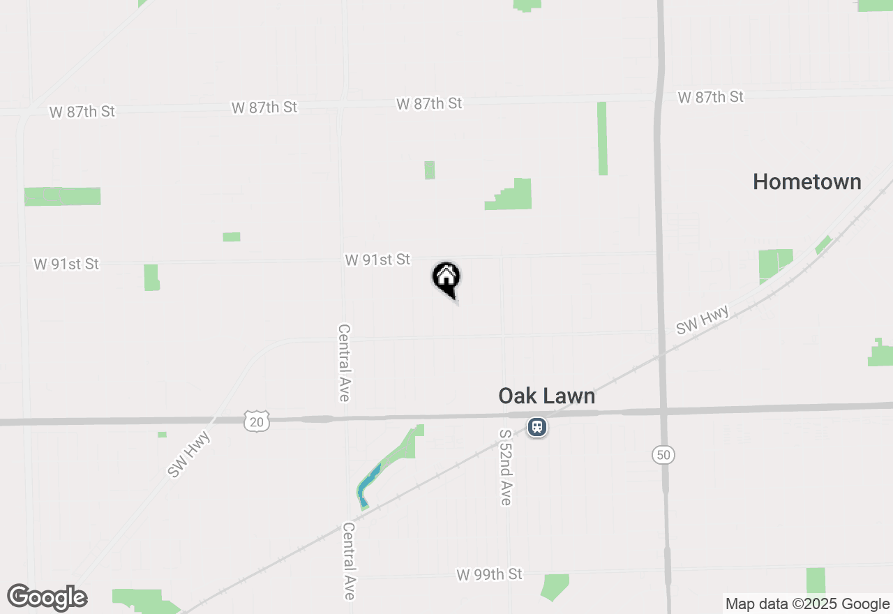 Map of 9209 S 53rd Court, Oak Lawn, IL 60453