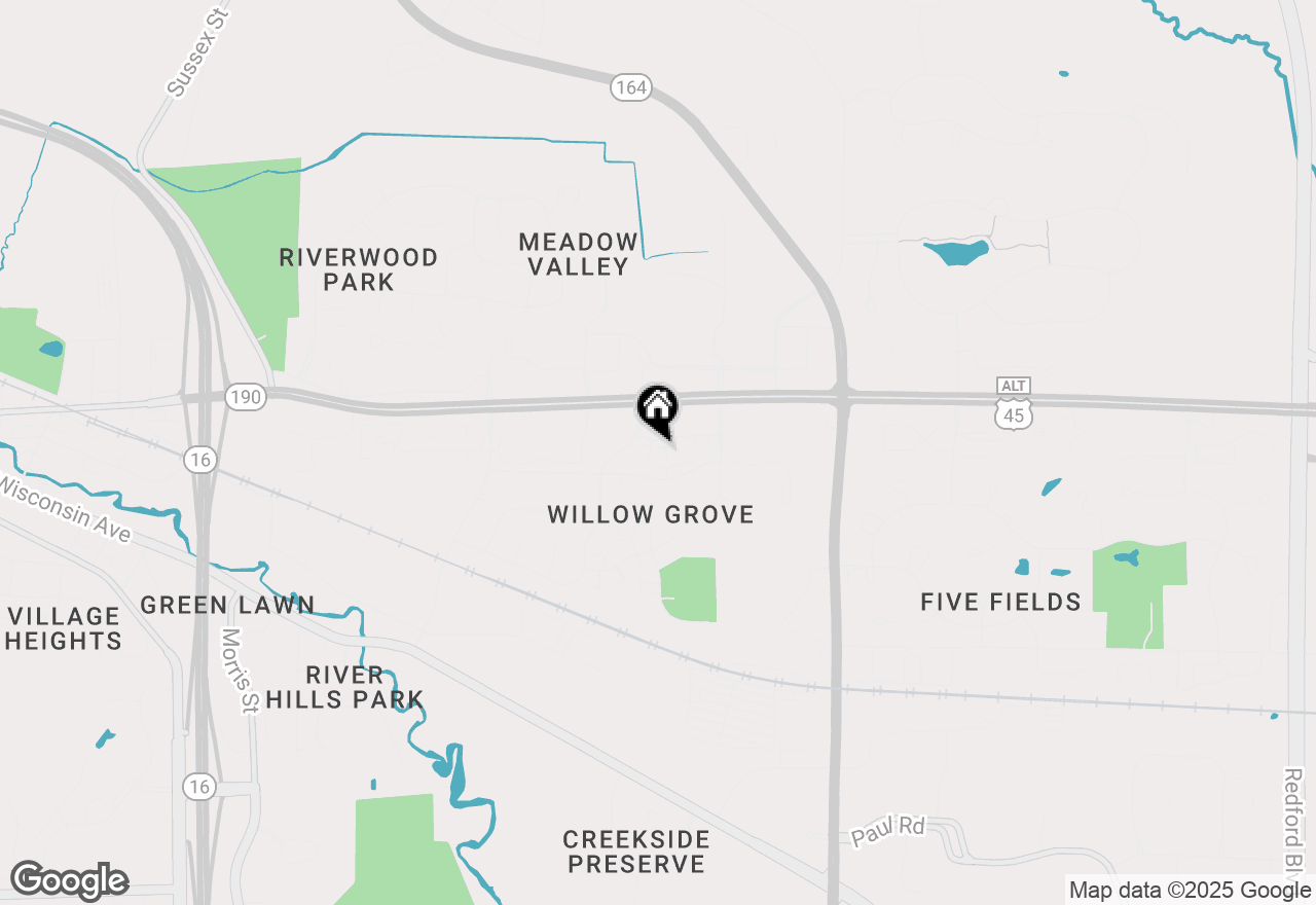 Map of 1334 Greenhedge Rd #B8, Pewaukee, WI 53072