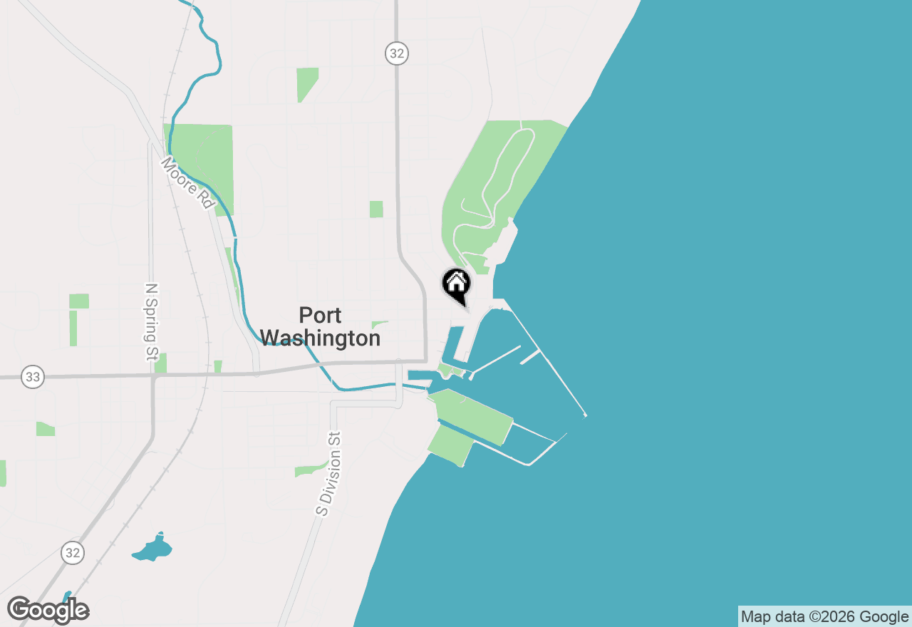 Map of 307 E Pier St, Port Washington, WI 53074