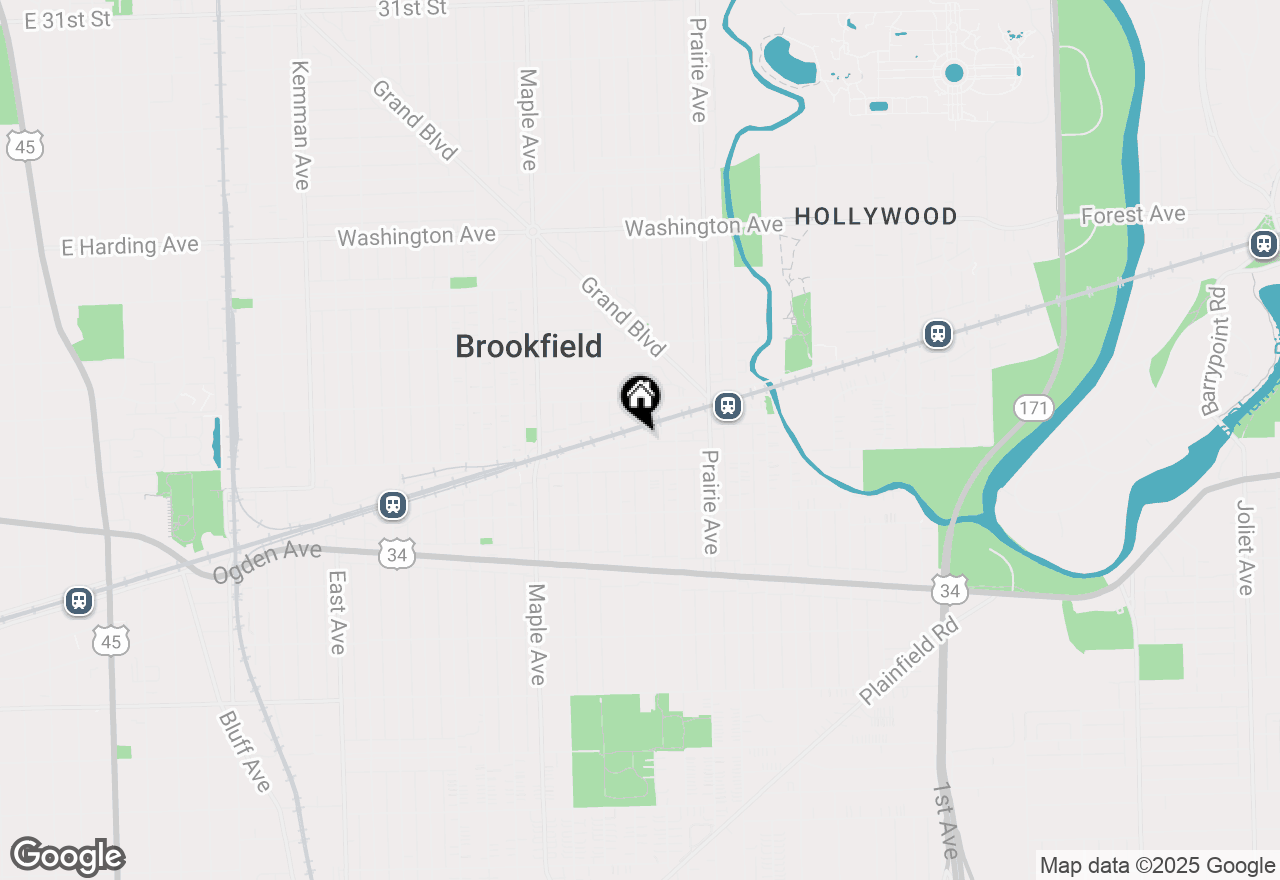 Map of 9003 Burlington Avenue, Brookfield, IL 60513