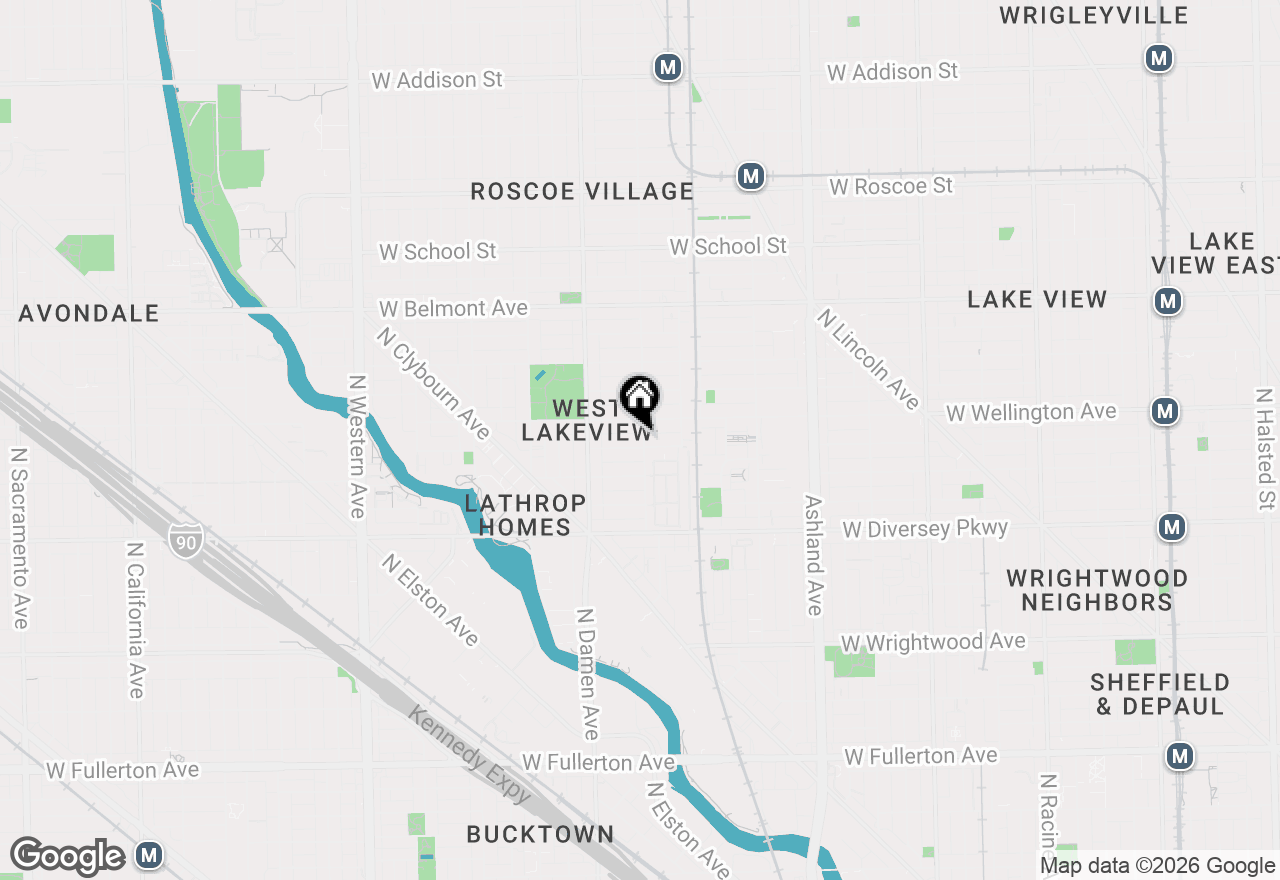 Map of 1900 W Oakdale Avenue, Chicago, IL 60657