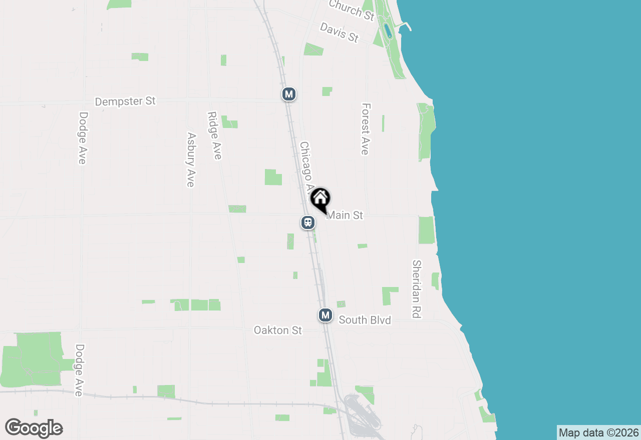Map of 847 Chicago Avenue #402, Evanston, IL 60202