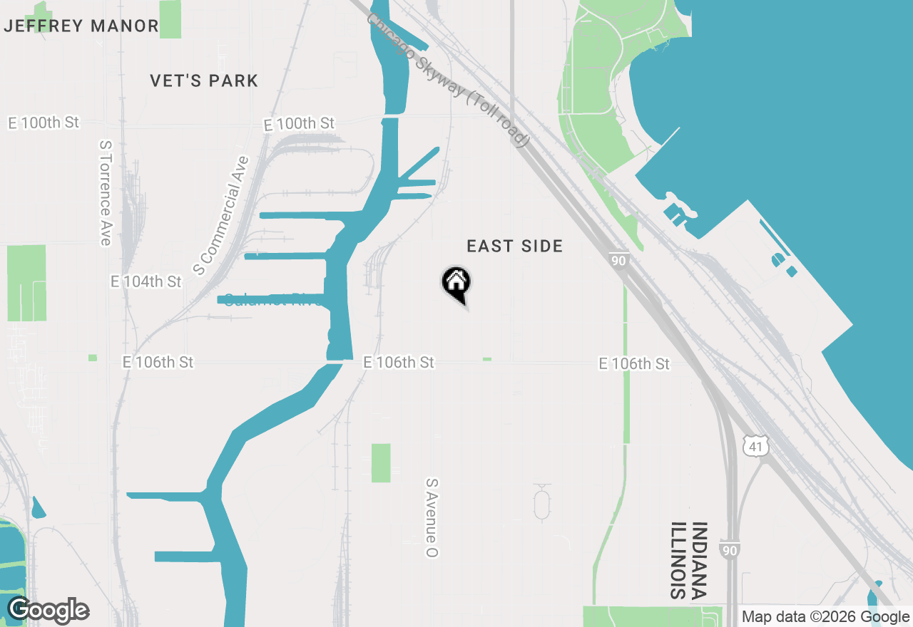 Map of 10447-10449 S Avenue N, Chicago, IL 60617