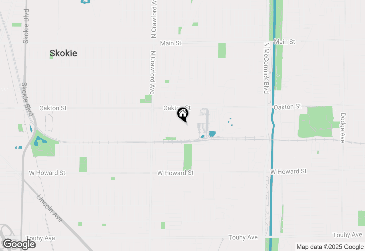 Map of 3801 Kirk Street, Skokie, IL 60076