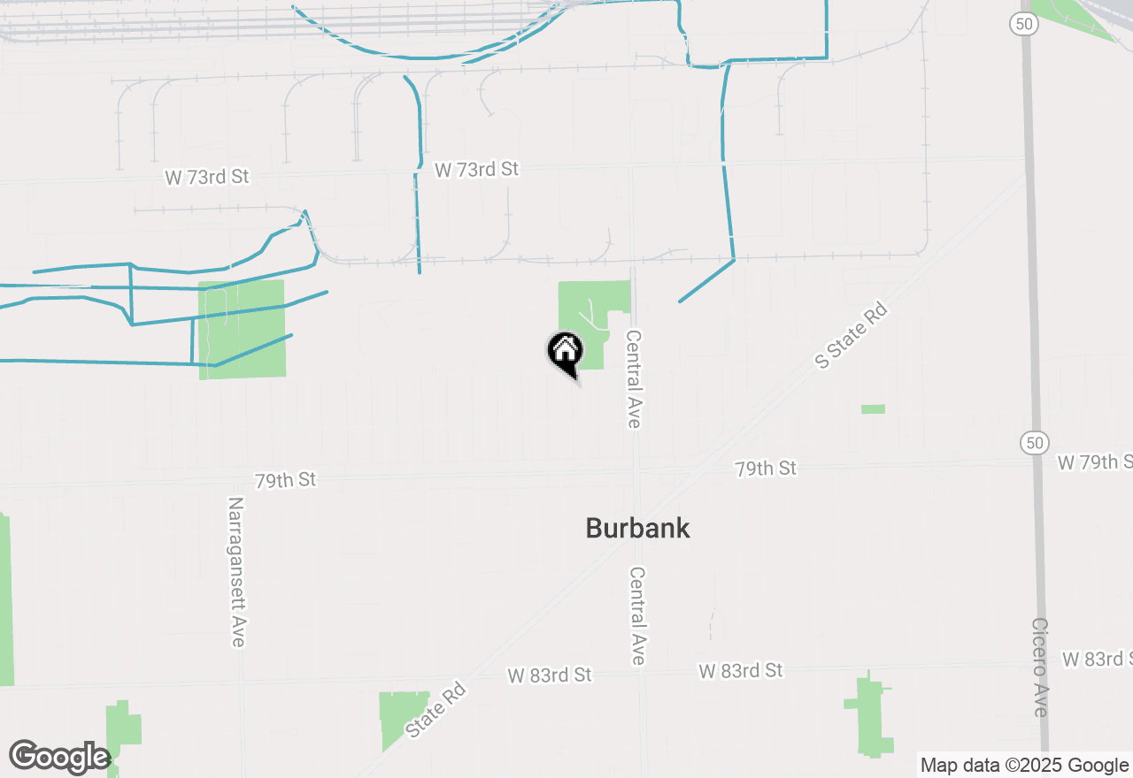 Map of 7713 Massasoit Avenue, Burbank, IL 60459