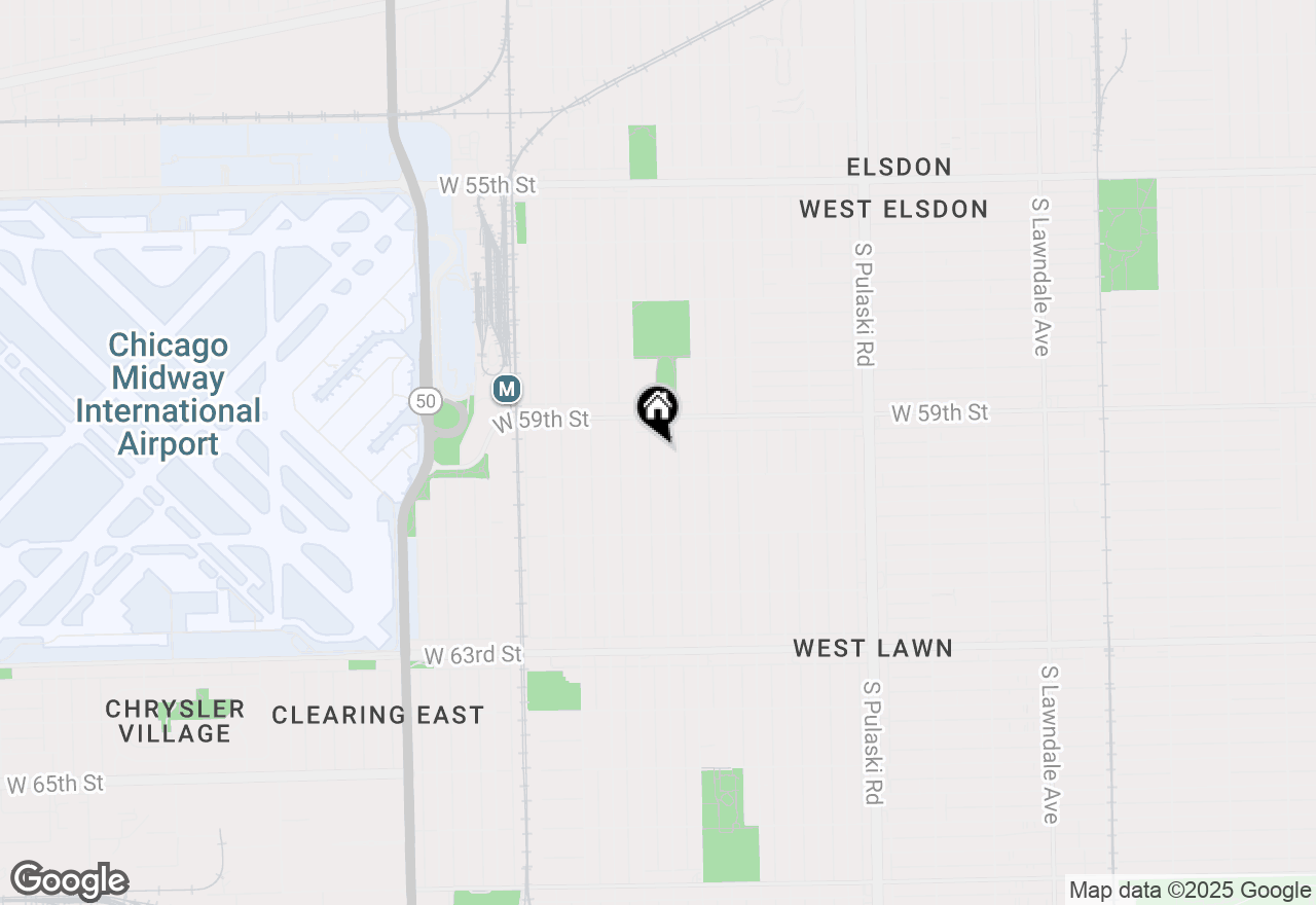 Map of 5936 S Kolin Avenue #2, Chicago, IL 60629