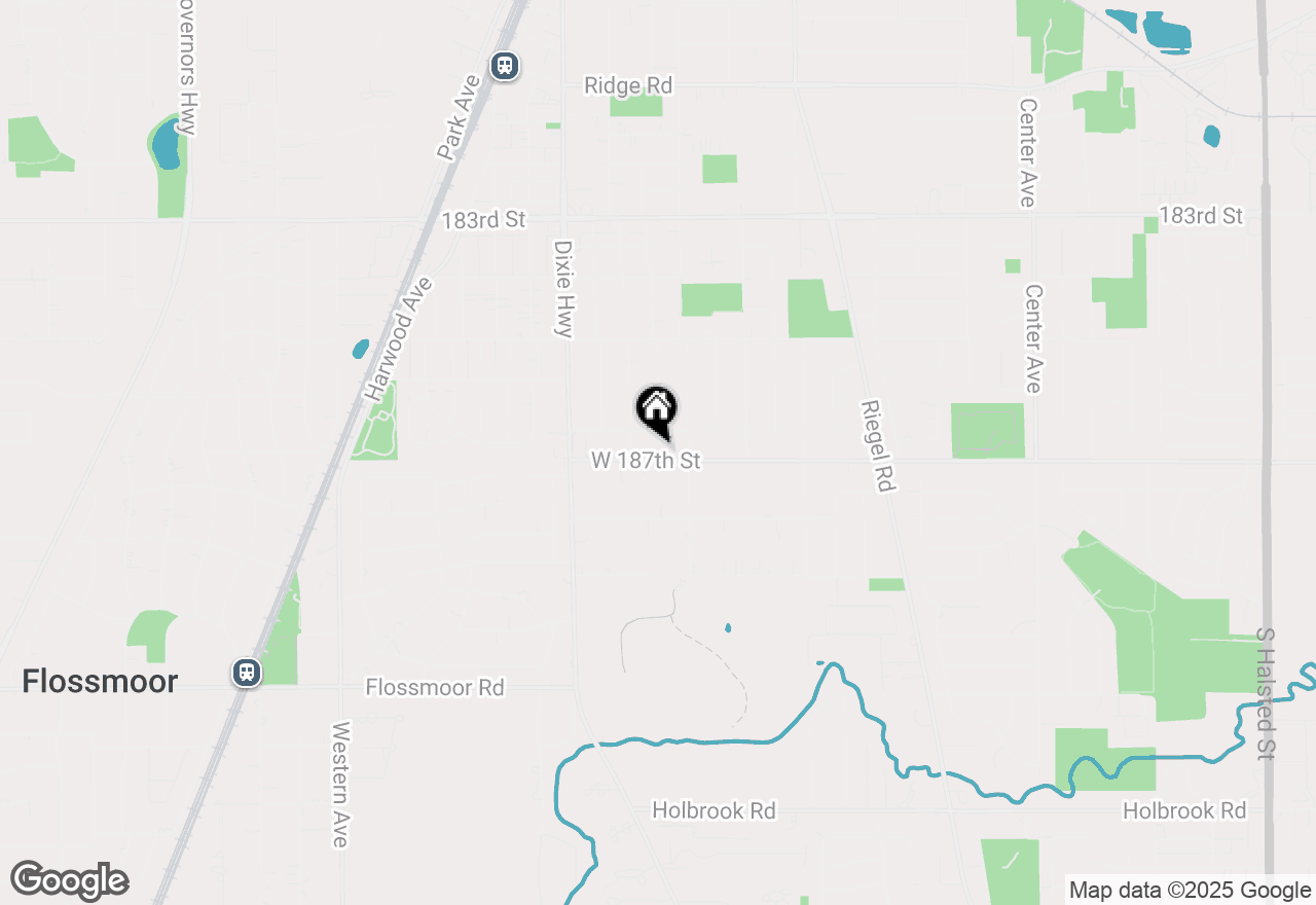 Map of 1832 187th Street, Homewood, IL 60430