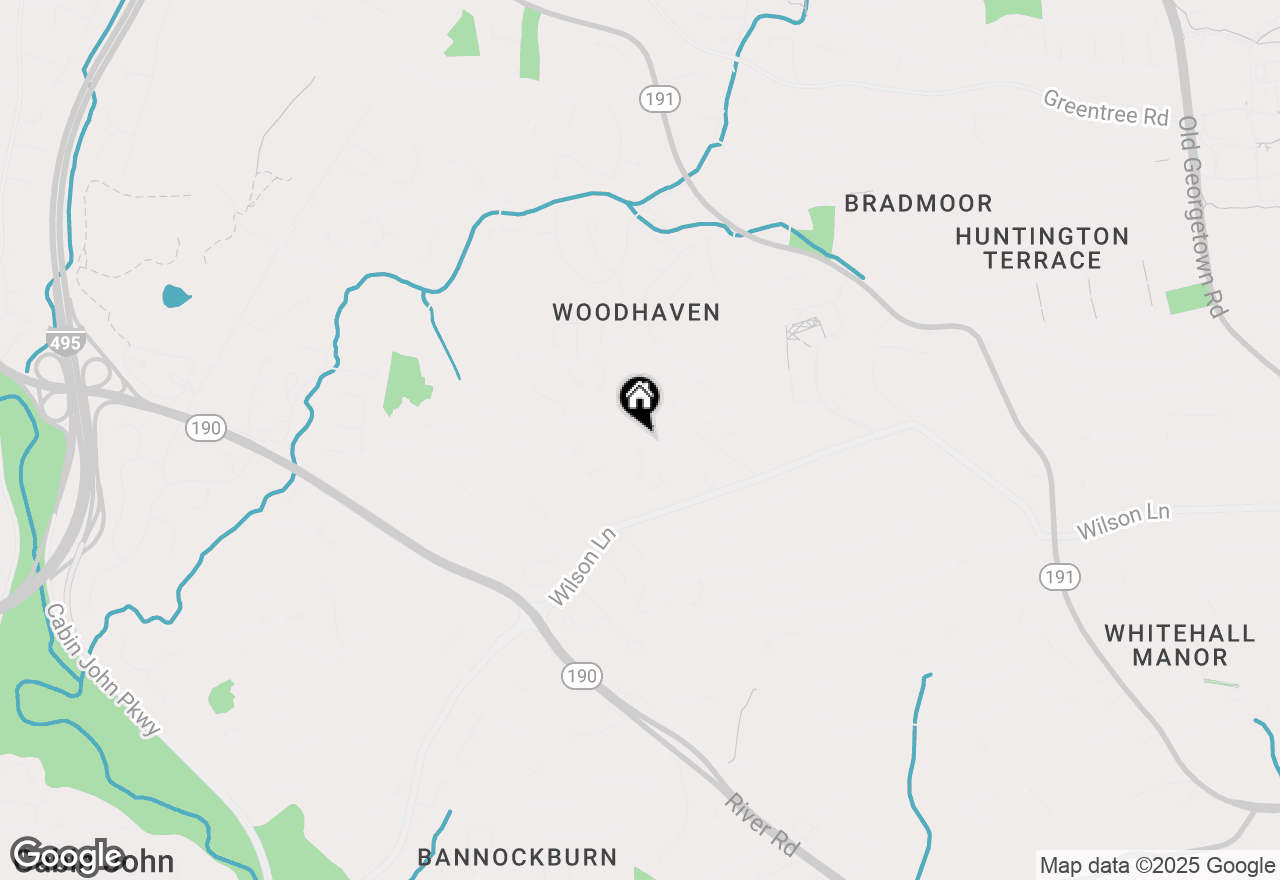 Map of 7909 Paloma Court, Bethesda, MD 20817