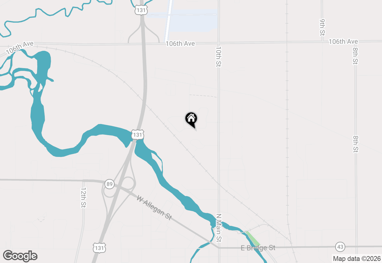 Map of 1036 S Stoneridge Drive, Plainwell, MI 49080