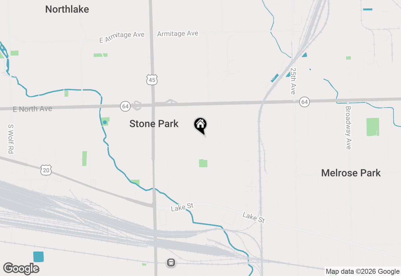 Map of 1713 N 36th Avenue, Stone Park, IL 60165