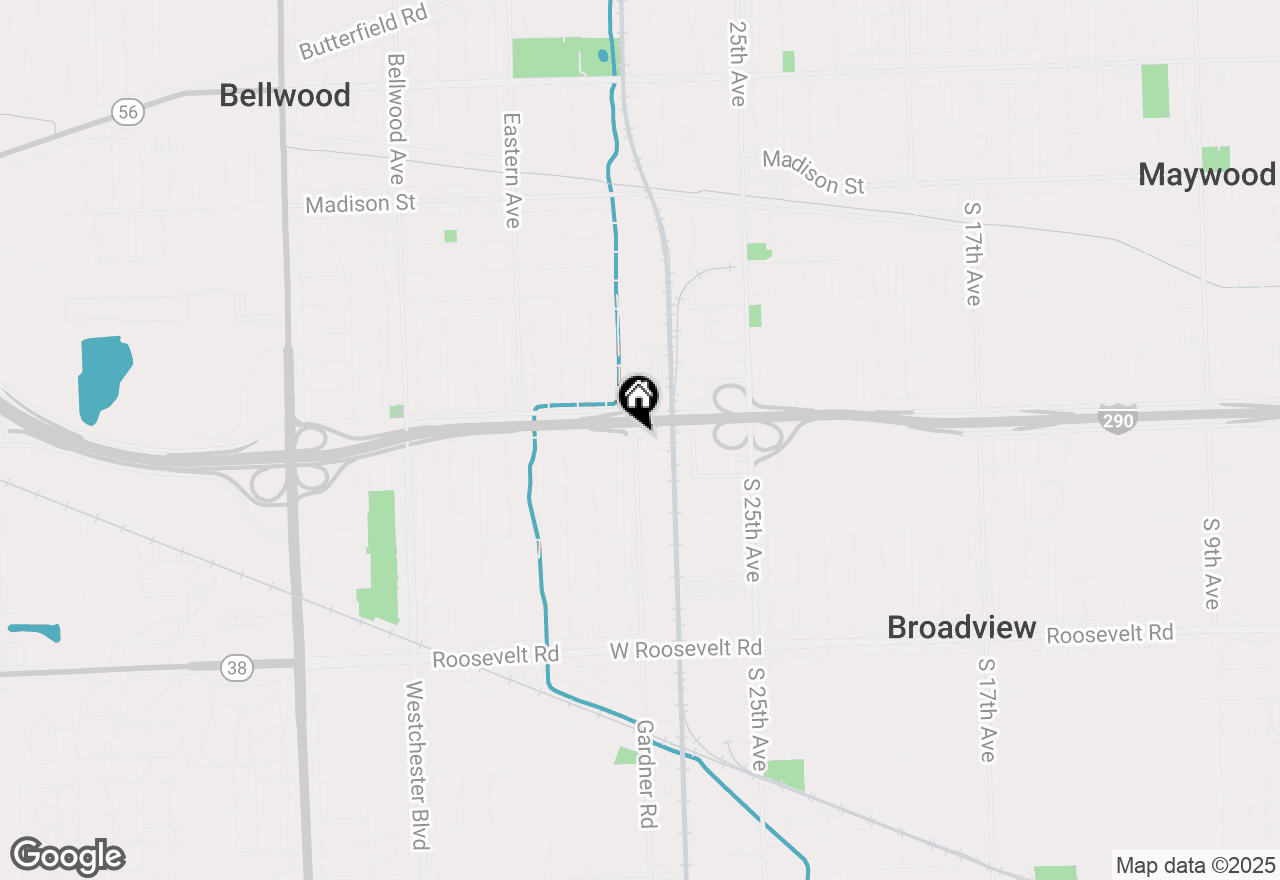 Map of 2850 Indian Joe, Broadview, IL 60155