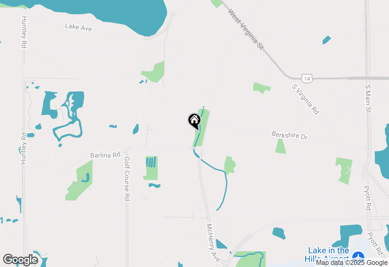 Map of 587 Cress Creek Lane, Crystal Lake, IL 60014