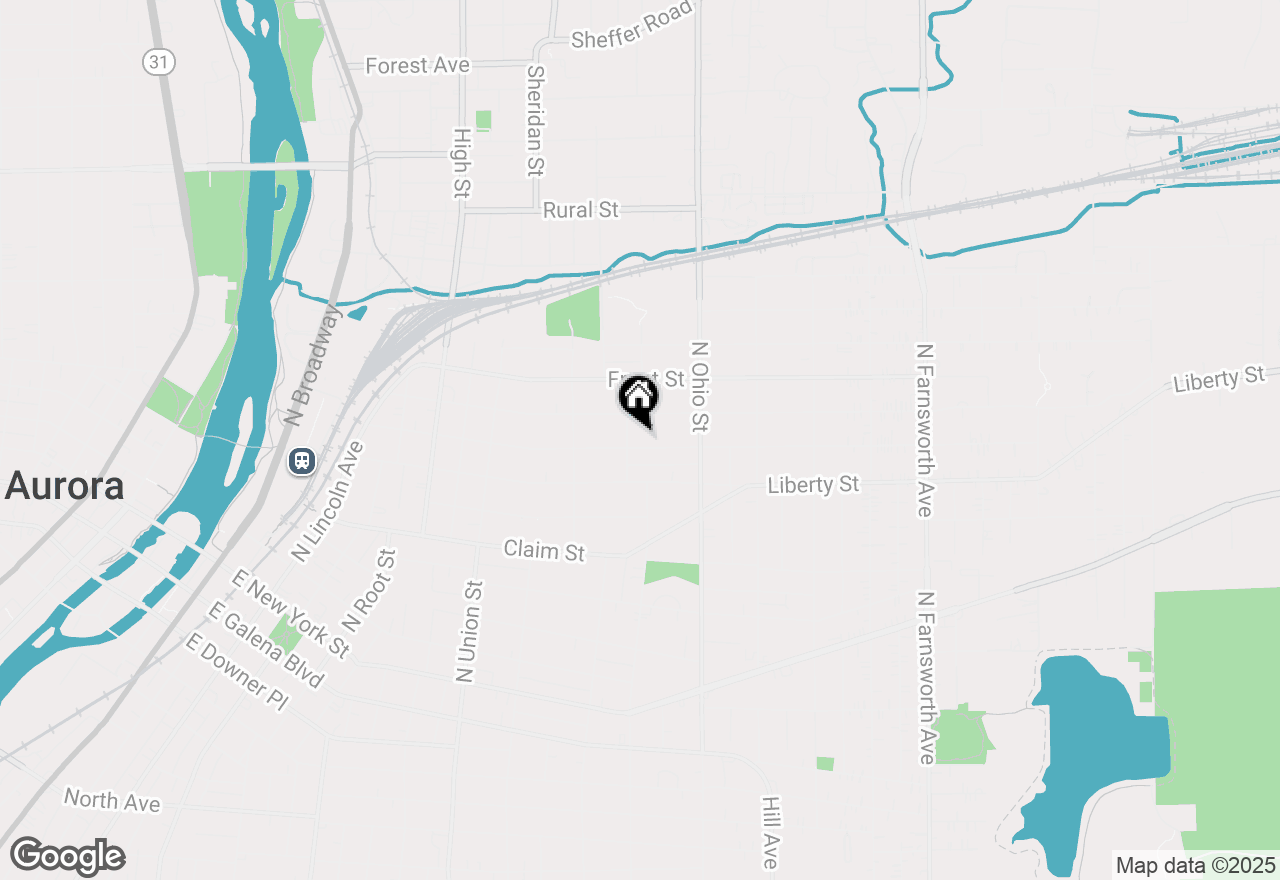 Map of 908 Superior Street, Aurora, IL 60505