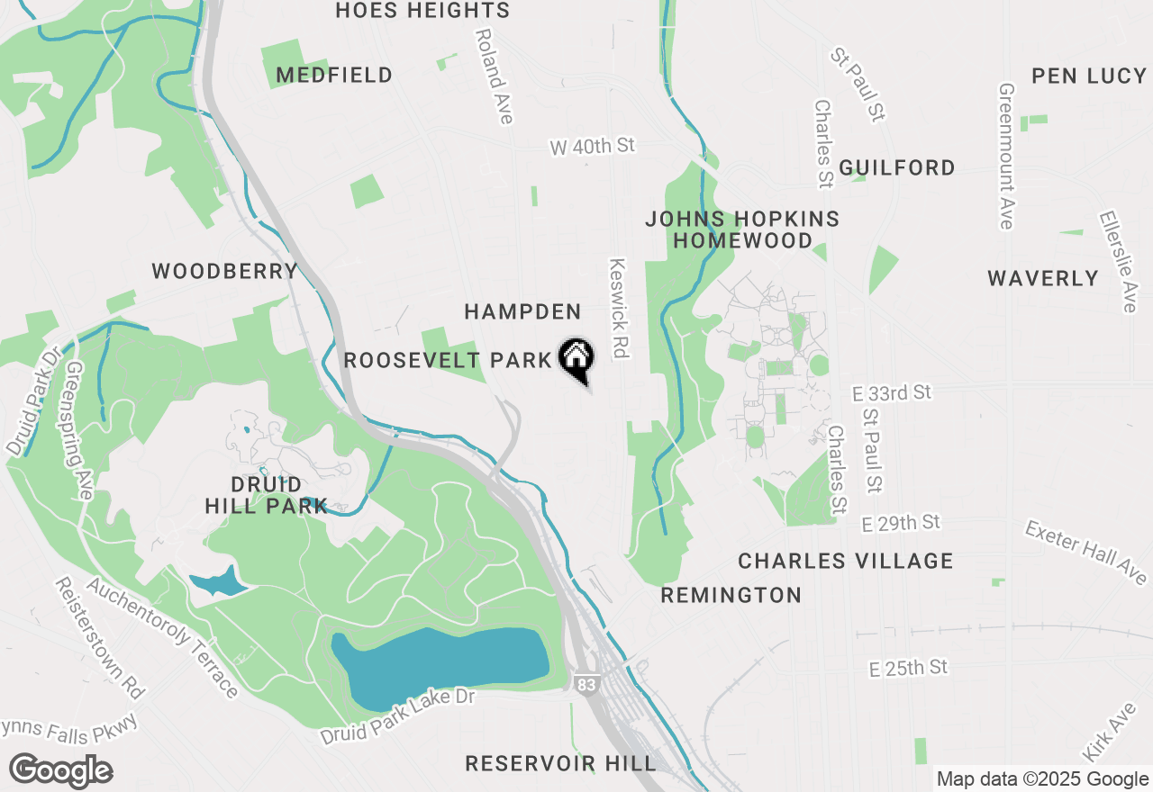 Map of 3339 Paine Street, Baltimore, MD 21211