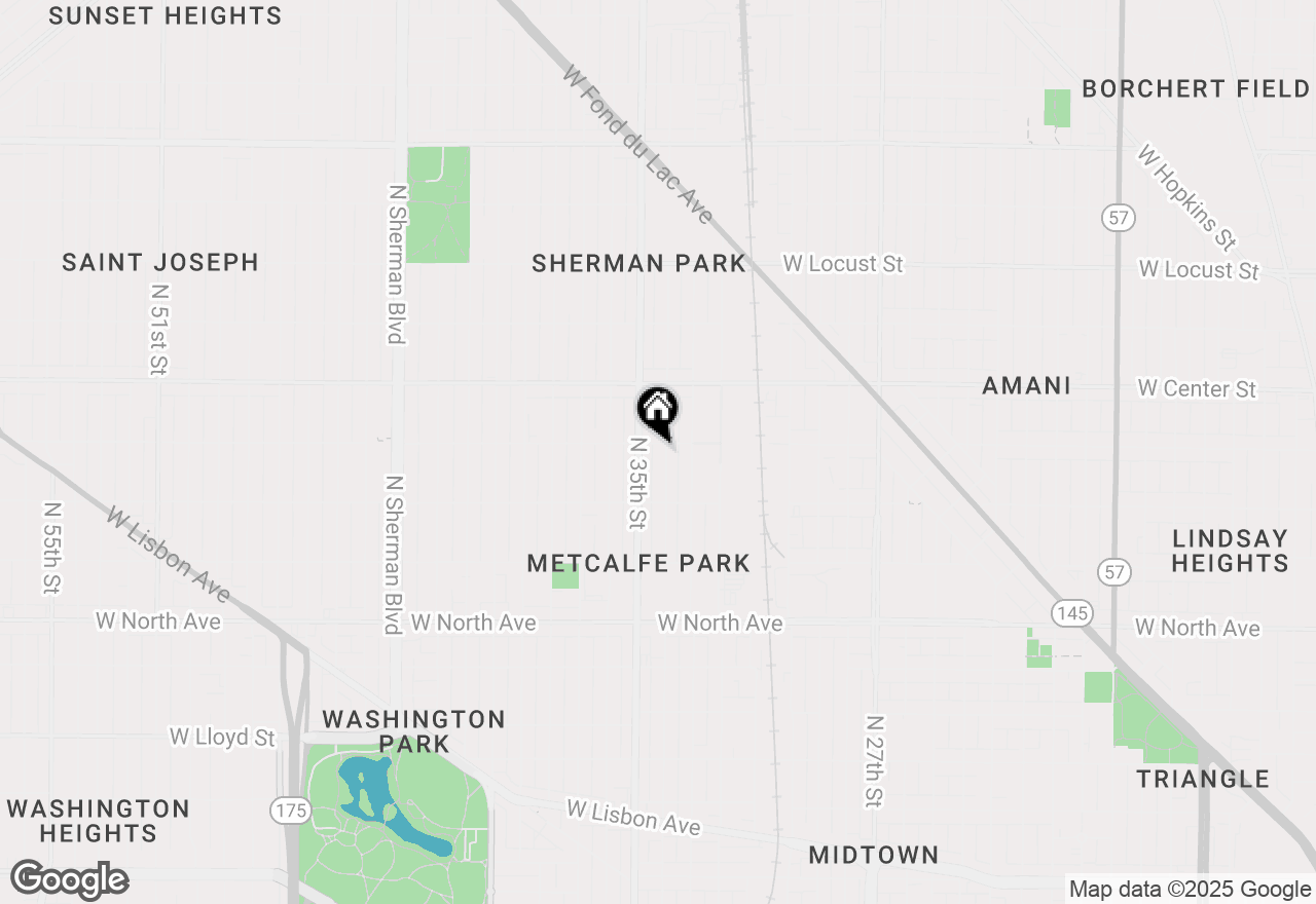 Map of 2571 N 34th St, Milwaukee, WI 53210