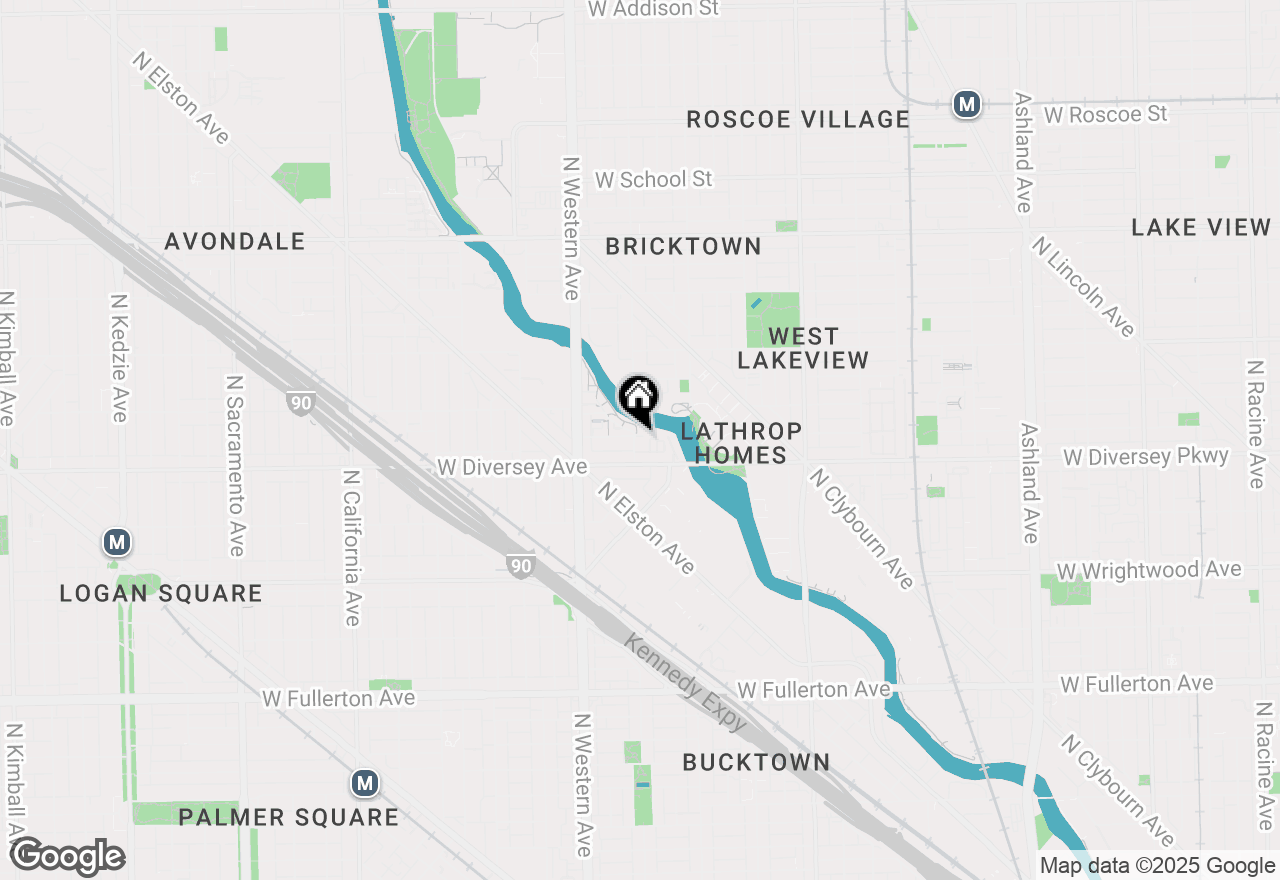 Map of 2823 N Oakley Avenue #K, Chicago, IL 60618