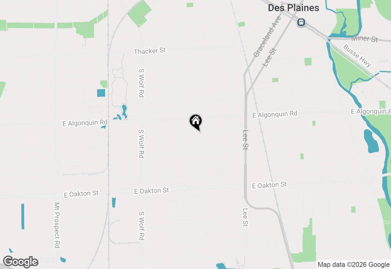 Map of 1304 Dennis Place, Des Plaines, IL 60018