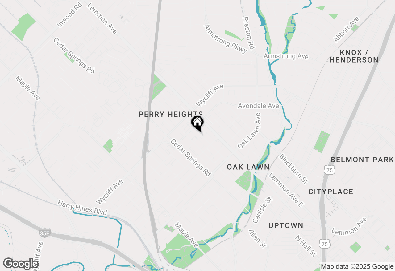 Map of 4111 Rawlins Street #102, Dallas, TX 75219