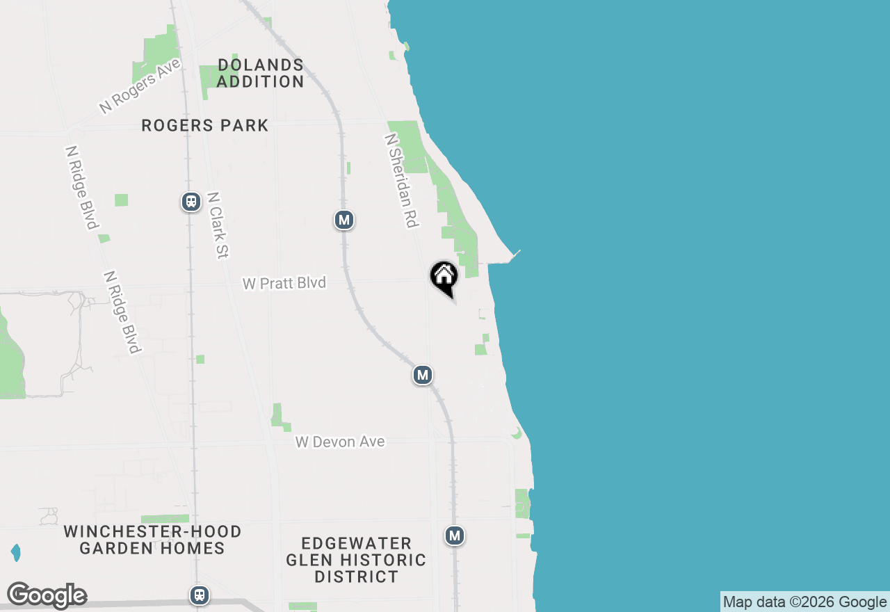 Map of 1137 W Columbia Avenue #2, Chicago, IL 60626