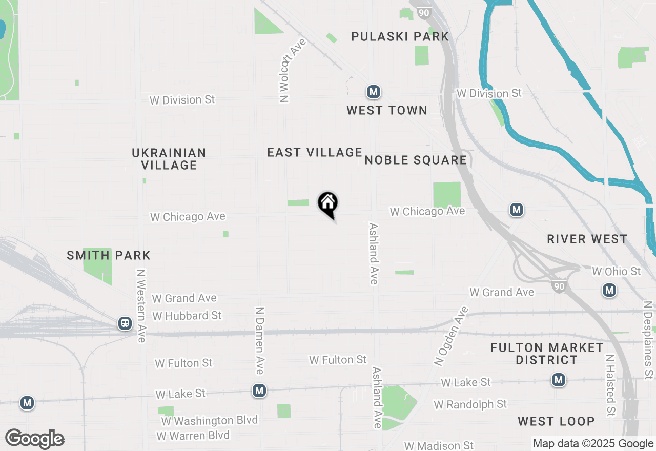Map of 1736 W Superior Street #3, Chicago, IL 60622