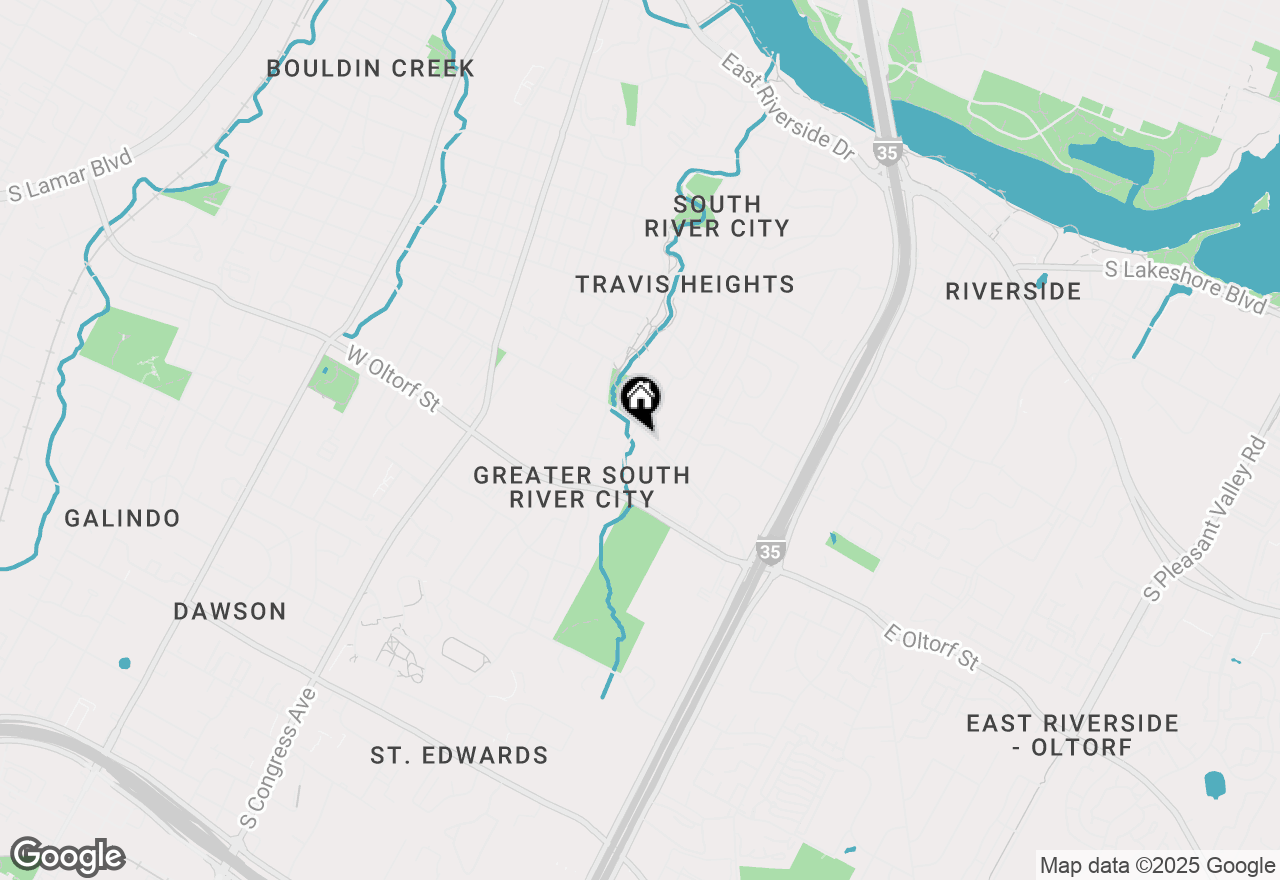 Map of 903 E Live Oak St, Austin, TX 78704