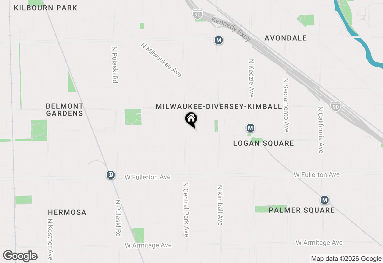 Map of 2636 N Drake Avenue, Chicago, IL 60647
