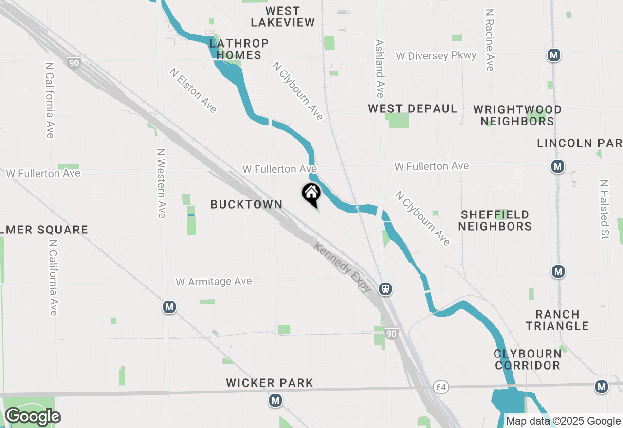 Map of 2221 N Lister Avenue #3G, Chicago, IL 60614