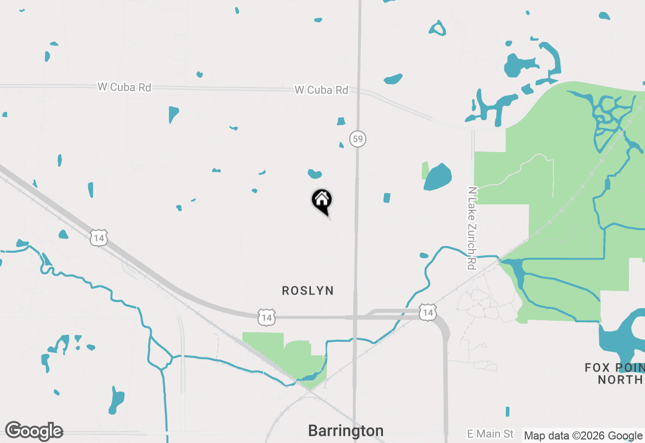 Map of (Address confidential), Barrington, Illinois 60010