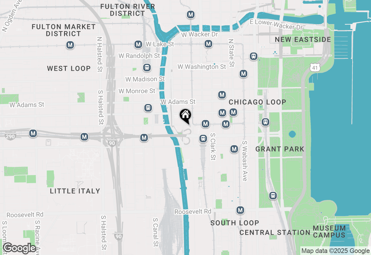 Map of 235 W Van Buren Street #1705, Chicago, IL 60607