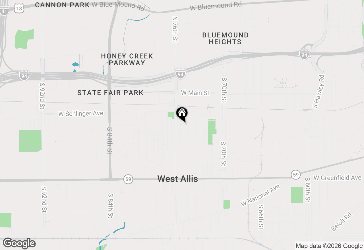 Map of 865 S 75th St, West Allis, WI 53214