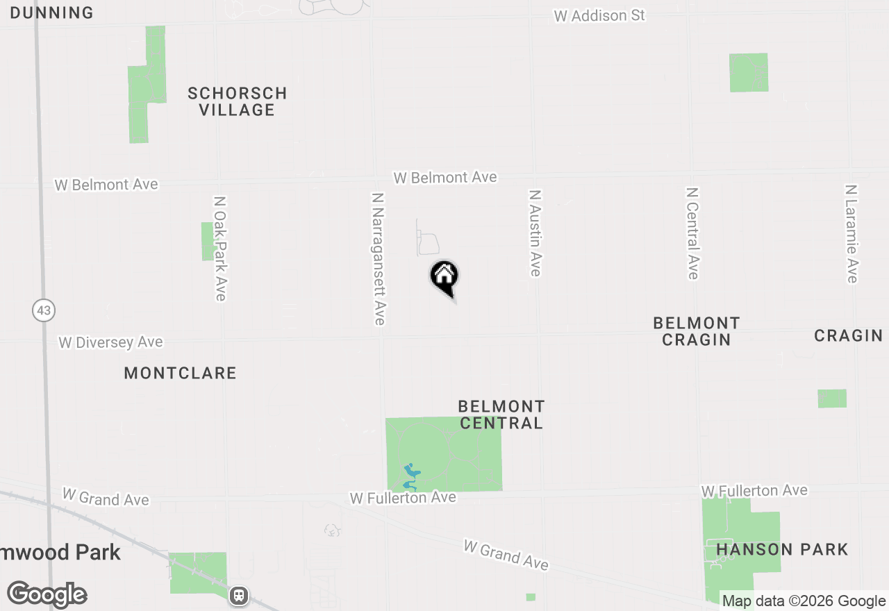 Map of 2849 N Merrimac Avenue, Chicago, IL 60634