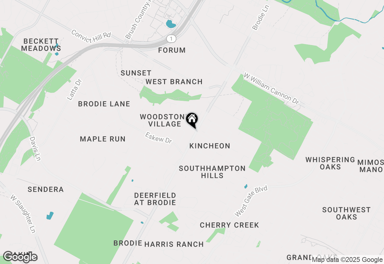 Map of 7705 Croftwood Dr #A, Austin, TX 78749