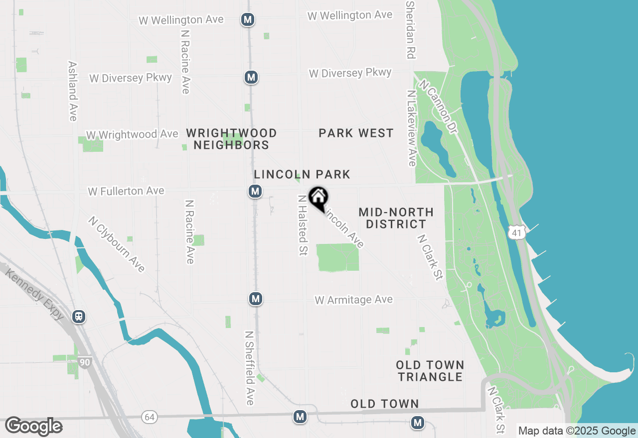 Map of 723 W Belden Avenue #3, Chicago, IL 60614
