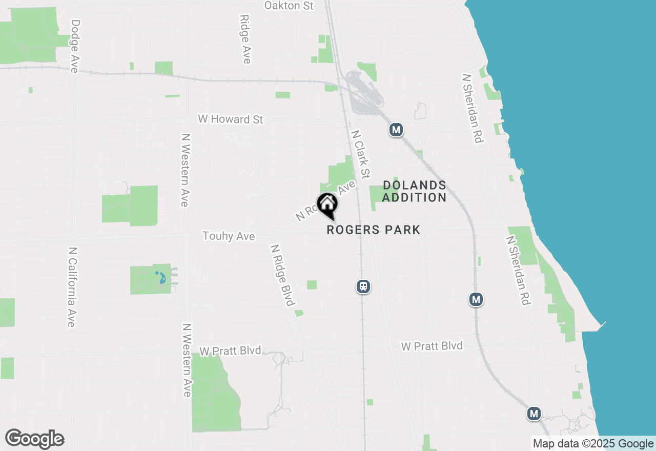 Map of 7208 N Wolcott Avenue #3D, Chicago, IL 60626