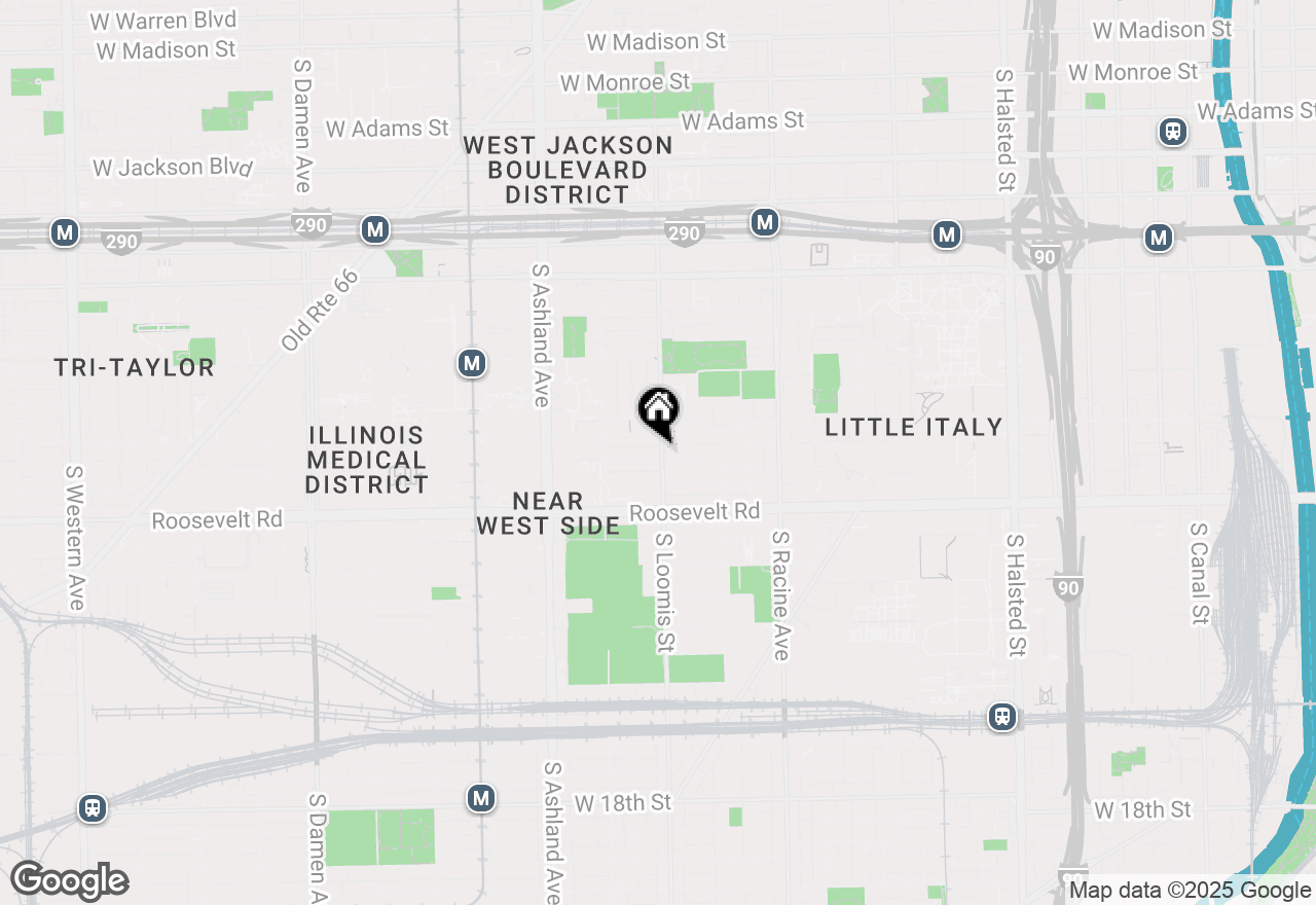 Map of 1400 W Fillmore Street, Chicago, IL 60607