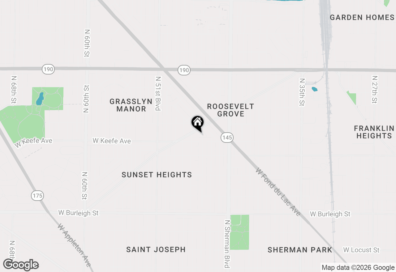Map of 4637 W Scranton Pl, Milwaukee, WI 53216