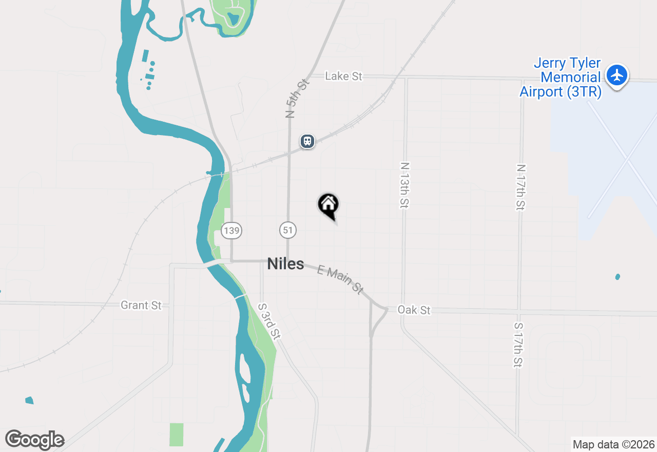 Map of 713 Ferry Street, Niles, MI 49120