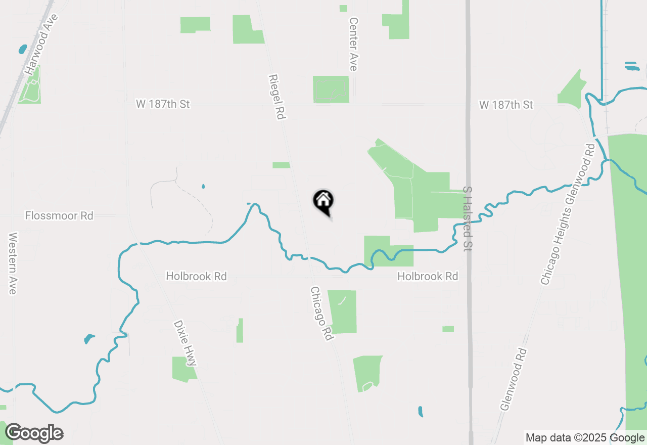 Map of 1309 191st Street, Homewood, IL 60430