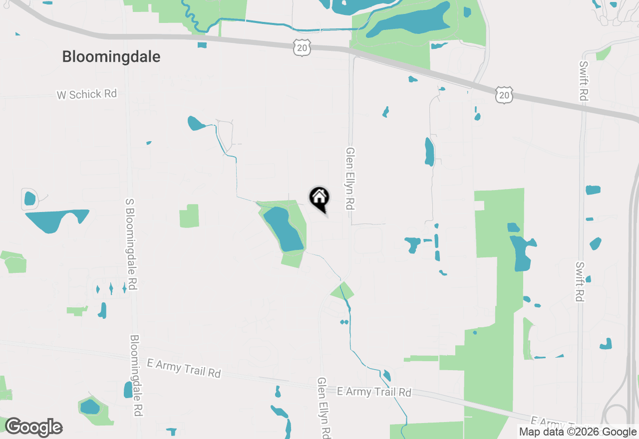 Map of 231 Hedgerow Drive, Bloomingdale, IL 60108