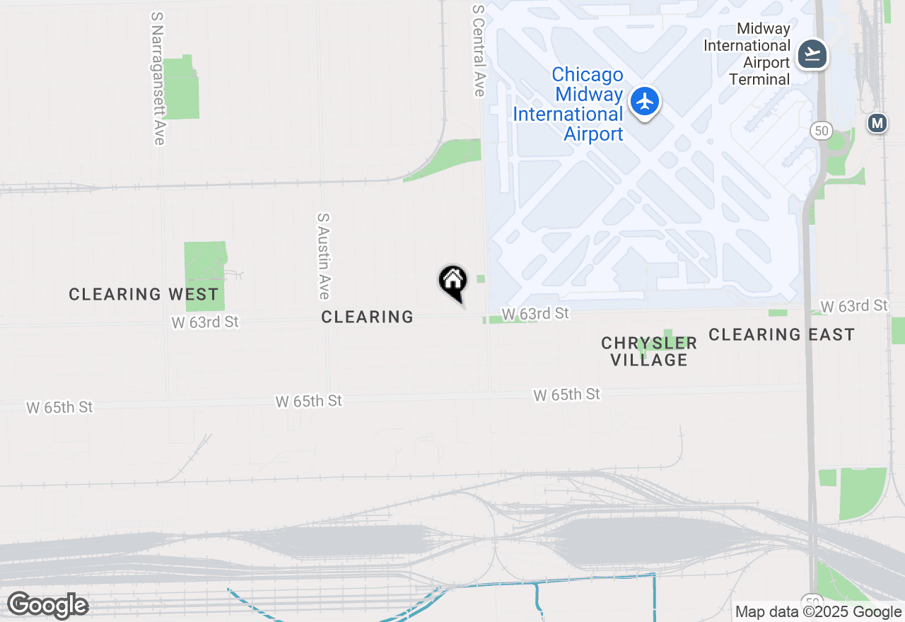 Map of 5652 W 63rd Street #2W, Chicago, IL 60638