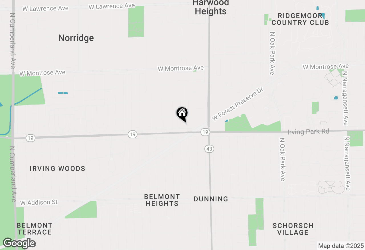 Map of 4016 N Odell Avenue, Norridge, IL 60706