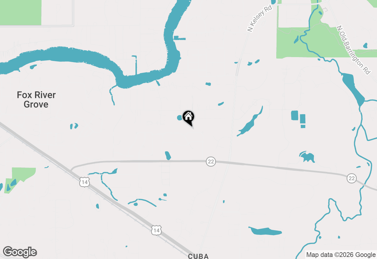 Map of 305 Morgan Lane, Fox River Grove, IL 60021